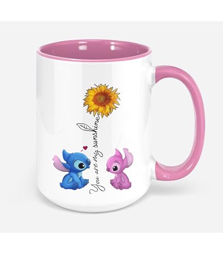 Gobelet Enfant 360ml Sans BPA - Figurine 3D Stitch - Avec Paille