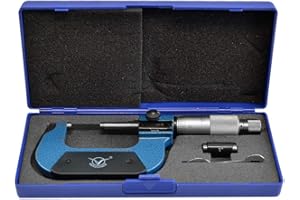 Prolinemax Digital Counter Outside Micrometer Range 1-2 Inch Graduation: 0.0001 Inch Ratchet Stop Thimble