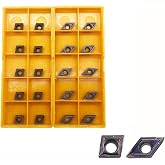 Zouzmin CCMT21.51 CCMT060204 DCMT21.51 DCMT070204 Carbide Turning Inserts,CCMT Insert DCMT Insert Mutilayer Coated Lathe Replacement Inserts for Lathe Turning Tool Holder