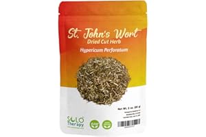 SOLO THERAPY St. John's Wort Dried Cut Herb, 2 ounces, Saint John's Wort, St. Johns Wort Herb Dried, Hypericum Perforatum, Resealable Bag, St. Johns Wort Tea 2 oz.
