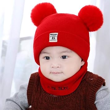 red toddler winter hat