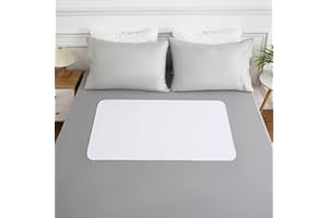LULUWAY Waterproof Crib Mattress Protector Pad Incontinence Bed Pads Flannel Crib Protector Pad Reusable 100％ Water Resistant Cotton Mattress Protector Pad for Bed, Kids, Elderly, Pet,27x39''