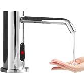 Automatic Soap Dispenser Touchless for Kitchen and Bathroom, Sink Built in Commercial Electric Soap Dispenser,Upgraded Infrared Sensors, with Bottle and Pump Electroplated 33.81oz/1000ml