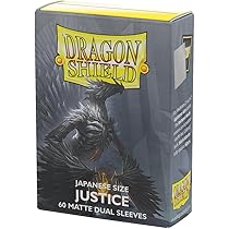 Pochettes Dragon Shield - Dragon Shield mat japonais double : Power (vert métallique) 60CT - Pochettes pour cartes - Lisses et résistantes - Compatibles avec Yu-Gi-Oh et Cardfight Vanguard TCG OCG
