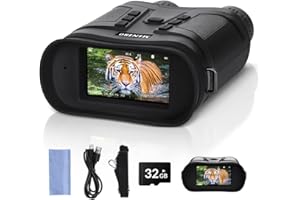 BETTITOPE Night Vision Goggles,4K Night Vision Binoculars for Adults,3" HD Screen,6X Digital Zoom,Photos and Video Record Support Playback,6000mAh Rechargeable Battery,Outdoor Camping Gift for Adults with 32GB