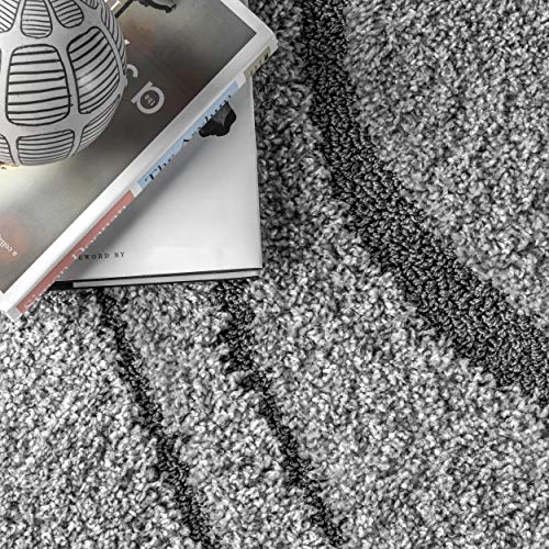 nuLOOM Carolyn Modern Shag Area Rug, 5x8, Dark Grey Pricepulse