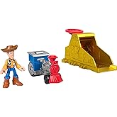 Fisher-Price Imaginext Launcher Set with 3-inch Woody Action Figure & Toy Vehicle, Inspired by Disney Pixar Toy Story (Characters May Vary)