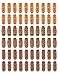 Fani 60 Pieces Mixed Color Imitation Wood Beads Wholesale Dreadlock Hair Beads Braid Pins Rings Loose Beads DIY Accessory Barrel Beads