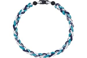 SUPBOMM Baseball Rope Necklaces , League Team Colors Braided Necklace , Baseball Team Gifts , Mariners