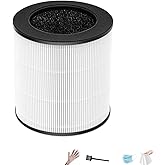 M03/B-D03 for MOOKA Air Purifier Replacement Filter,3-in-1 HEPA Filter with Active Carbon Compatible with mooka air filter replacement,1 Pack