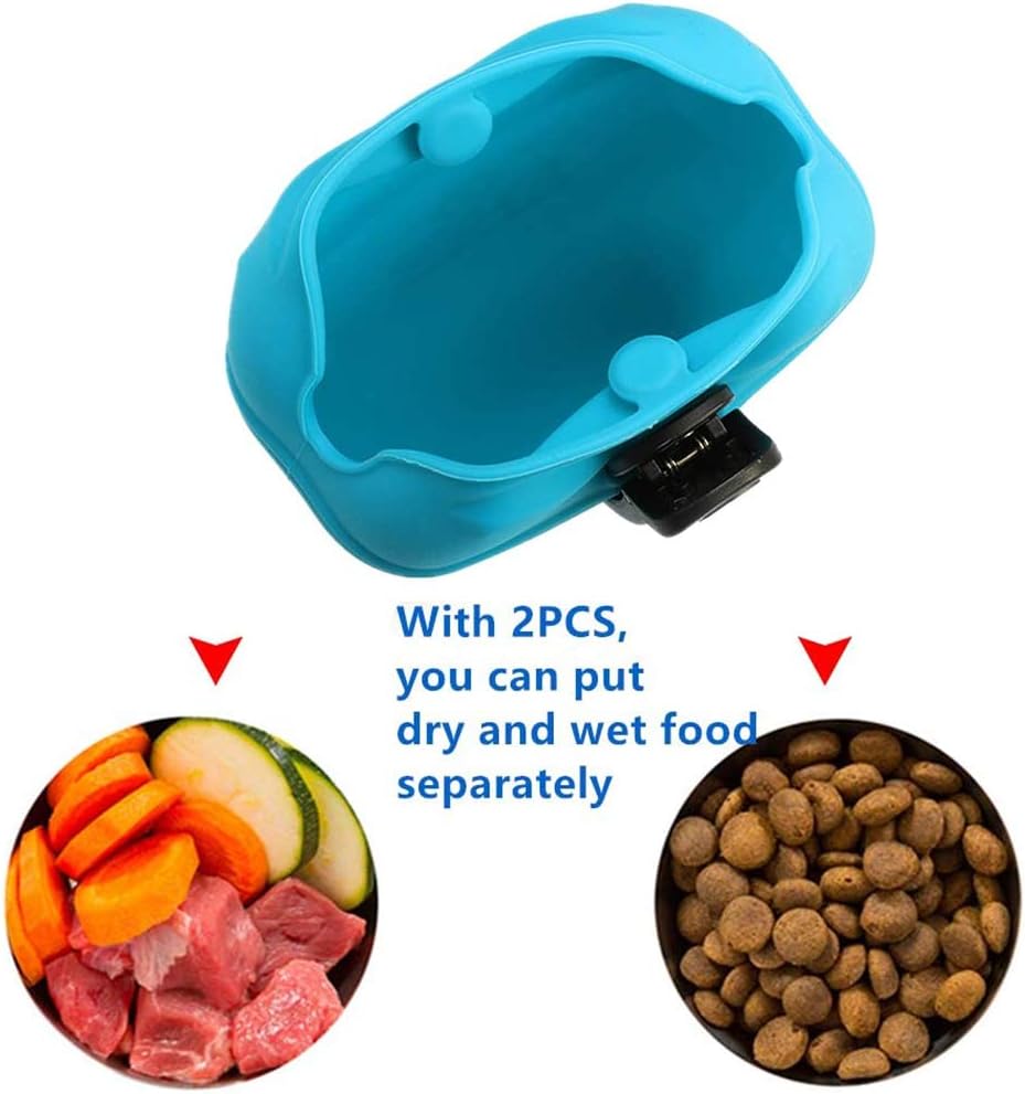 NALCY Dog Cat Treat Pouch, 2 Pcs Silicone Dog Treat Pouch, Training Pet Puppy Bag, Portable Training Pouch - Image 4