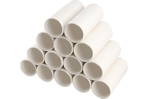 KOHAND 40 Pack White Cardboard Tubes, 1.57 × 3.9 Inches Toilet Paper Empty Rolls, Thick Round Craft Paper Roll Tube for Class