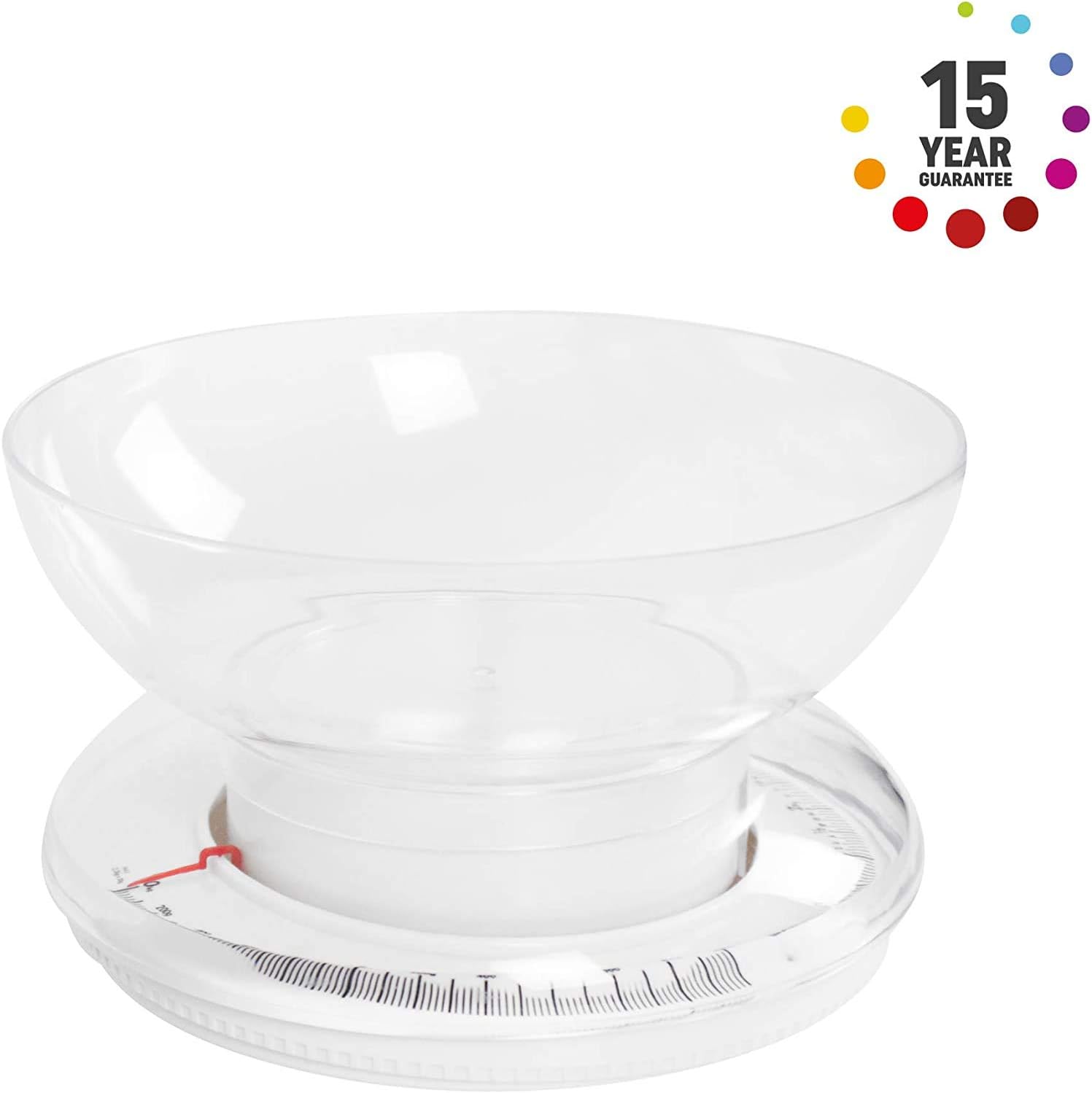 Salter Mechanical Kitchen Scale, Food Scale, 3kg Capacity, 1L Dishwasher Safe Bowl - Image 4