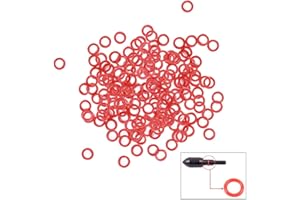 SPG Archery Arrow Broadhead O-Rings - 120pcs 1/4 Inch Arrow Tip Rubber O-Rings for Arrowhead Replacement Rubber Bands Hunting Shooting Target Practice