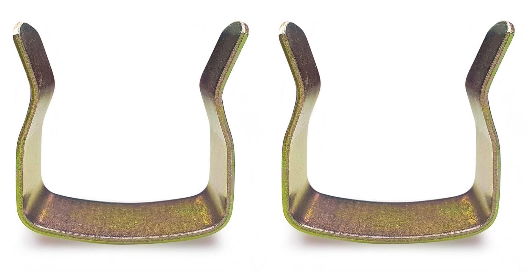 Just Accessories® Metal U Clips For Divan Bed Bases Ottoman Bed Bases - Steel U Clips (Pack of 4)