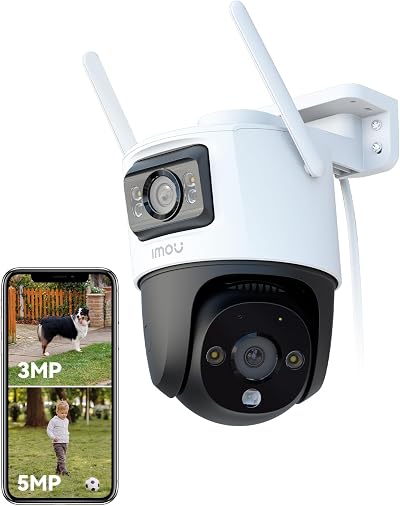Imou 2-in-1 4K Outdoor Dual-Lens Security Camera 360° Night Vision IP66 Wi-Fi