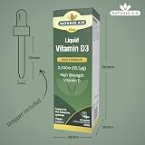 Natures Aid Vitamin D3 Liquid 2500iu 50ml Dropper Veg, Vegan, Gluten Free view 3