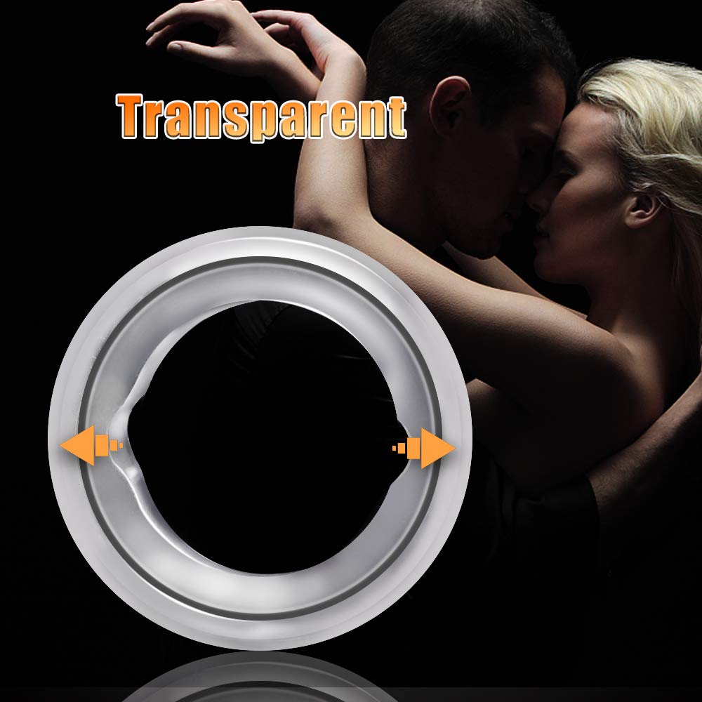 FONDLOVE Penisringe Vorhaut Zurückhalte Cockringe zur Potenzsteigerung Medizinisches Silikon Zwei