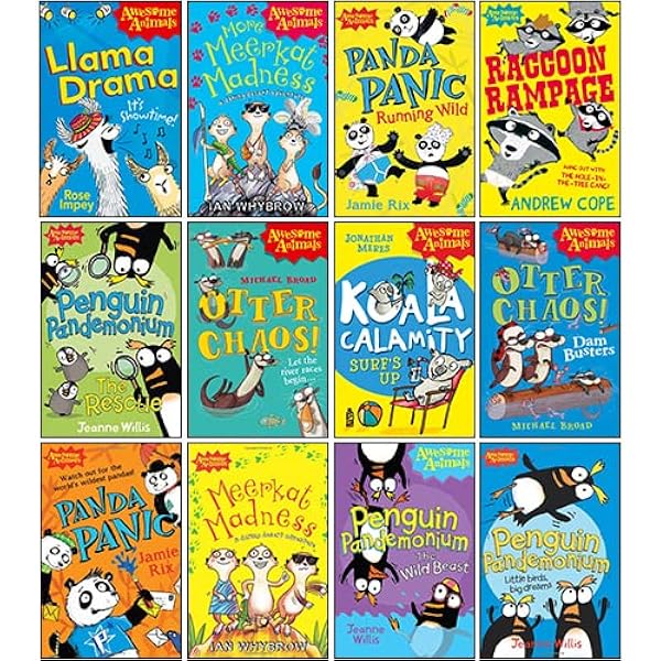 Awesome Animals Series Collection 12 Books Set (Meerkat Madness