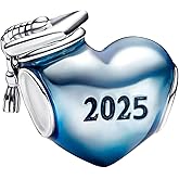 GaoGoll 2025 Graduation Mom Friends 925 Sterling Silver Charms Family Dangle fit Bracelets Necklaces,Charms for Bracelet Valentine Mother's Day Gift