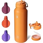 BOTTLE BOTTLE 40 oz sports water bottle stainless steel insulated water bottle with straw and pills holder
