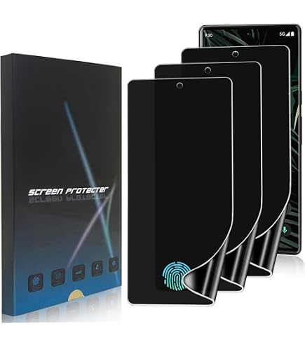 Fenzer 6-Pack HD Clear Screen Protector For Google Pixel 7 Pro - Anti-Scratch, Anti-Fingerprint