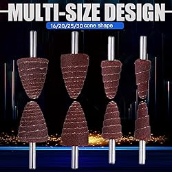 Mixiflor 24 Pcs Abrasive Flap Wheel Sander Set, 80
