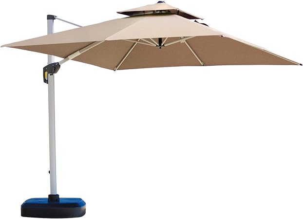 Amazon Com Purple Leaf 9 Feet Double Top Deluxe Square Patio