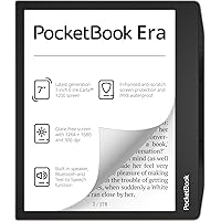 Pocketbook Era E-Reader, Stardust Silver, 16GB | 7ʺ Glare-Free & Eye-Friendly Touch-Screen with E -Ink Technology | Waterproo