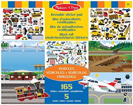 melissa and doug reusable sticker pad vehicles