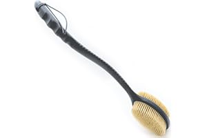 Avilana Back Scrubber for Shower,19 inch Silicone Body Scrubber with Handle, Shower Back Scrubber for Men and Women, Back Brush for Shower, Loofah with Handle Shower Brush