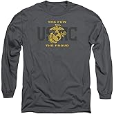 US Marine Corps Split Tag Unisex Adult Long-Sleeve T Shirt for Men and Women