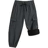 HONCAN Toddler Baby Boys Girls Fleece Lined Warm Hiking Pants Kids Snow Ski Pants