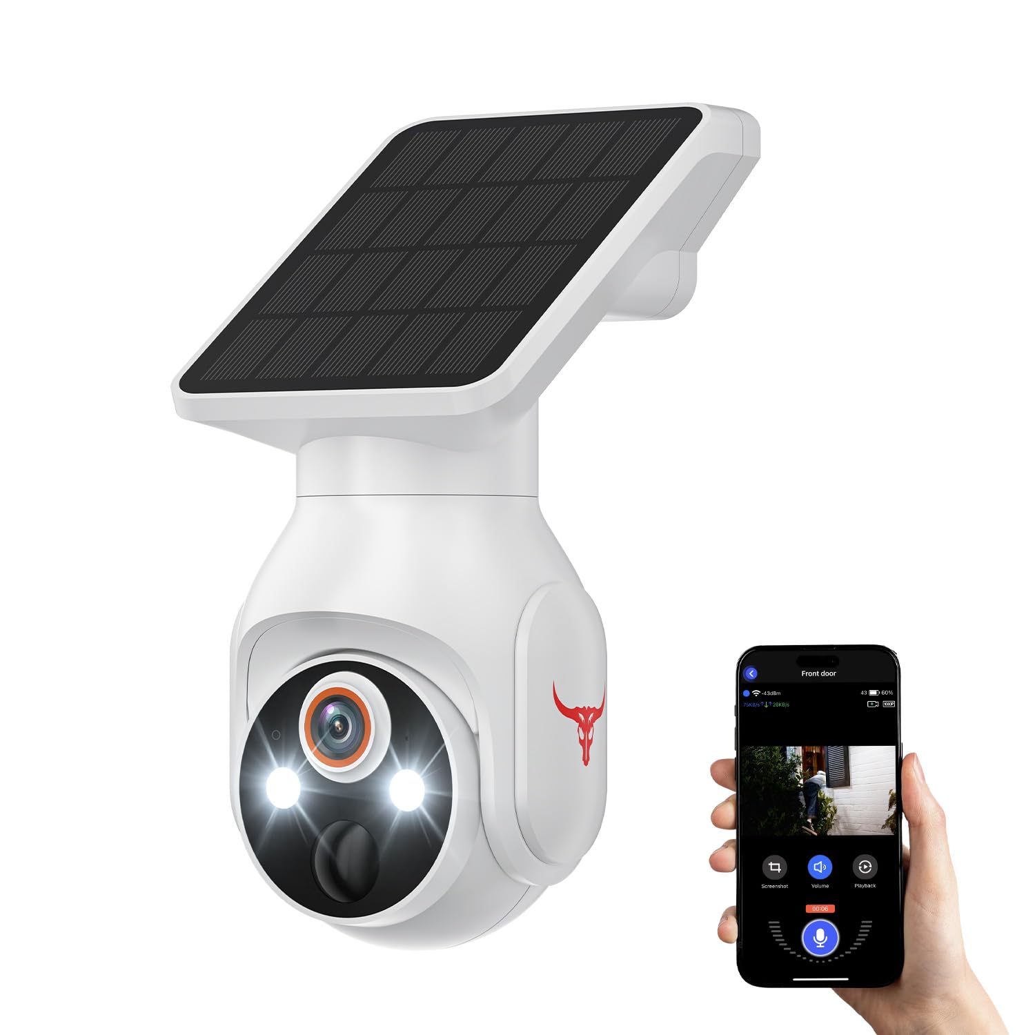 Photo 1 of 1080p Security Camera Wireless with Solar Panel, AI Human Detection, 2-Way Audio, Color Night Vision, 2.4G WiFi Only, Cloud Storage (Sold Separately), Indoor/Outdoor Surveillance Bullet Cam (WiFi)
Visit the FameVibe Store