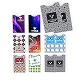 12 RFID Blocking Sleeves Set (10 Credit Card Protector Sleeves & 2 Passport Protectors) Effective Protection Against Identification Theft & Credit Card Fraud | Stylishly Designed Holders