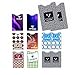 12 RFID Blocking Sleeves Set (10 Credit Card Protector Sleeves & 2 Passport Protectors) Effective Protection Against Identification Theft & Credit Card Fraud | Colorful, Stylishly Designed Holders