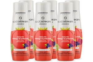SodaStream Classics™ Berry Zero drink mix, 440 Millilitres x 6 (Makes 54L)