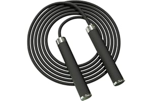 Mogold Jump Ropes for Kids Women and Men Fitness- 10ft Length Adjustable Jumping Rope for Beginners- Dual Ball Bearing Design Skipping rope with Soft Silicone Grips and Non-Kinking 5mm PVC Cord