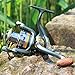 Sougayilang Spinning Fishing Reels with Left/right Interchangeable Collapsible Wood Handle Powerful Metal Body 5.2:1/5.1:1 Gear Ratio Smooth 11BB For Inshore Boat Rock Freshwater Saltwater Fishing