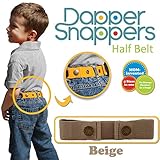 Dapper Snapper Made in USA Baby & Toddler Adjustable Belt-Beige