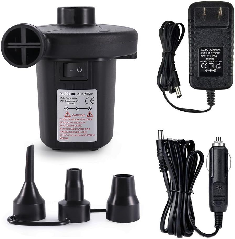 Jakoghii Electric Air Pump Air Mattress Pump for Inflatable