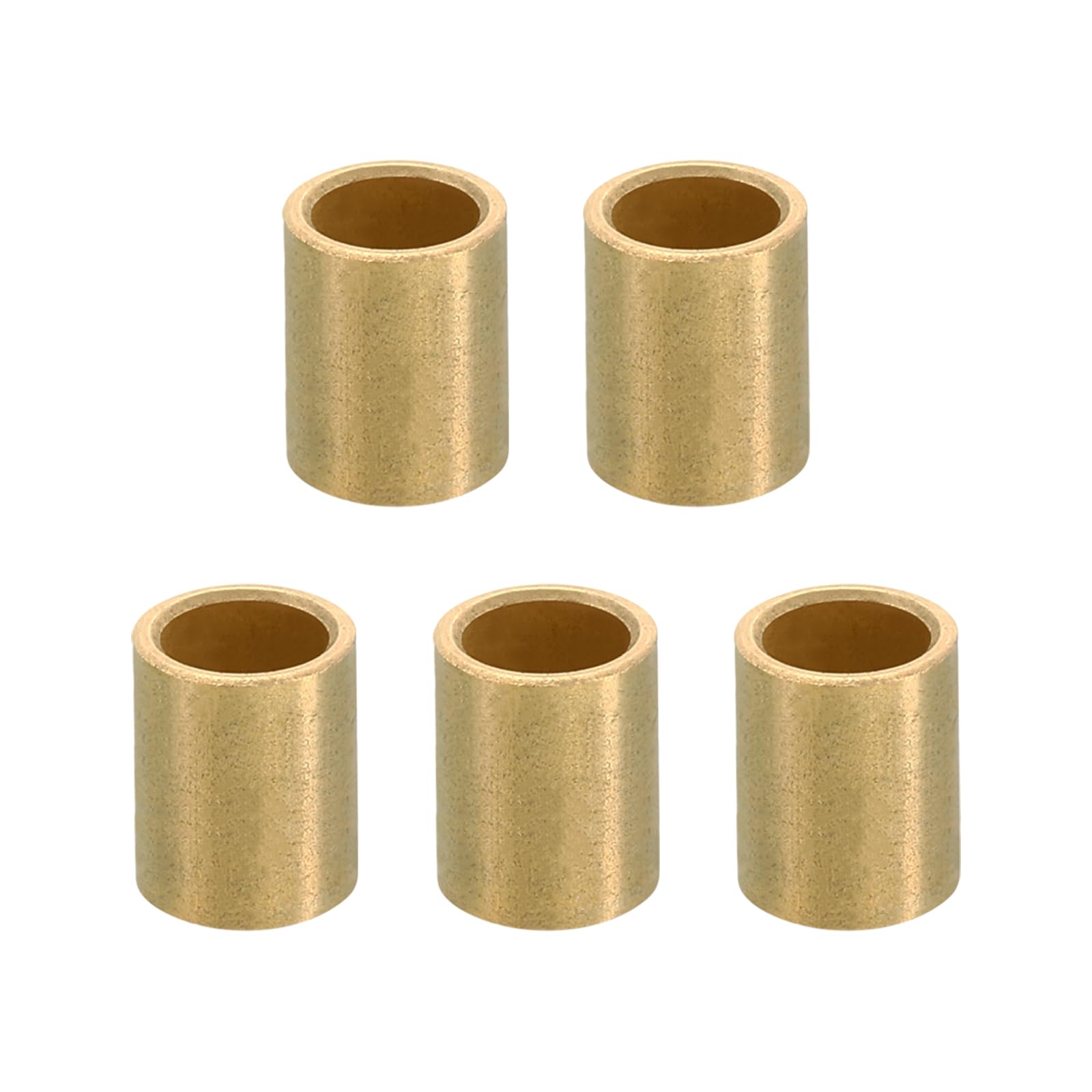 PATIKIL M6 Brass Spacers, 5 Pcs Metal Spacers Brass 6mm ID x 8mm OD x 10mm L Brass Spacers Screw Standoff for 1/4inch or M6 Screw Bolts