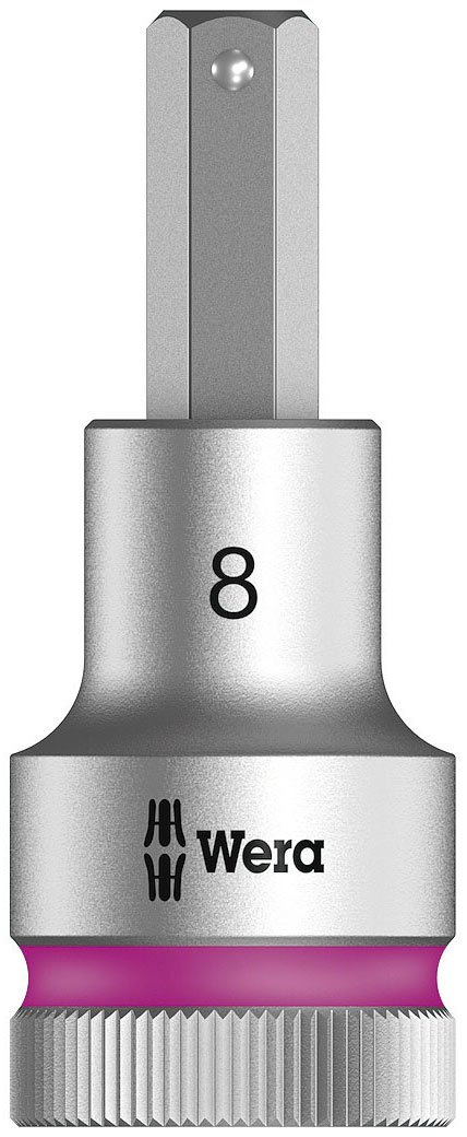 Wera 8740 C HF Zyklop In-Hex-Plus holding function bit socket, 1/2" drive, 8x60mm, 05003824001