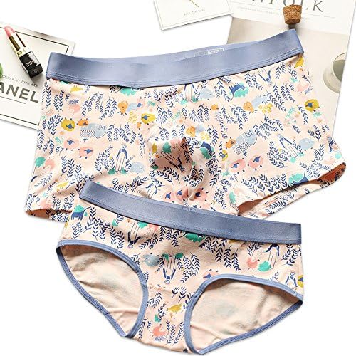 THSISSUE Couples Matching Underwear, Modal Couples Briefs for Boy/Girl Friend