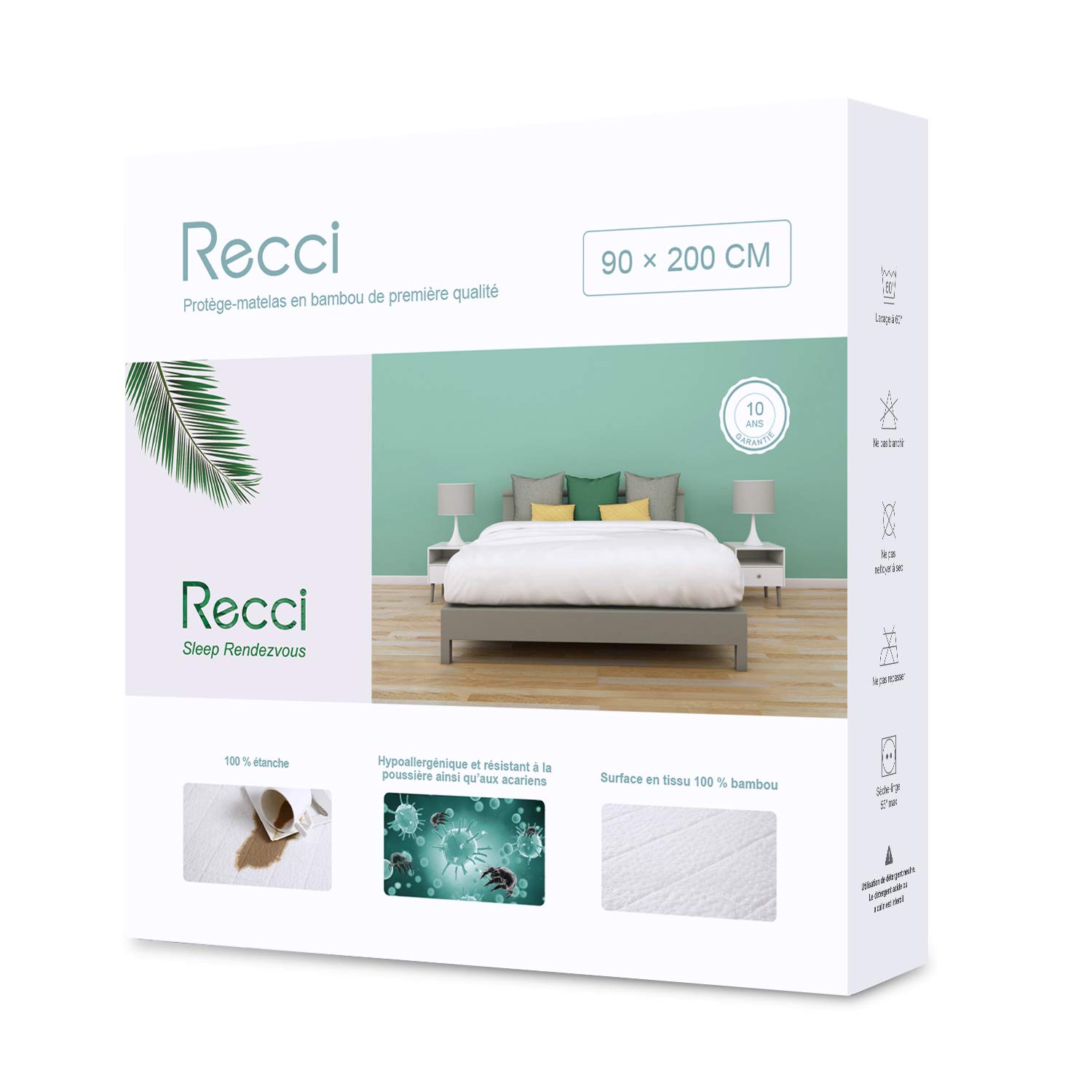 voir Recci Protège matelas sur Amazon