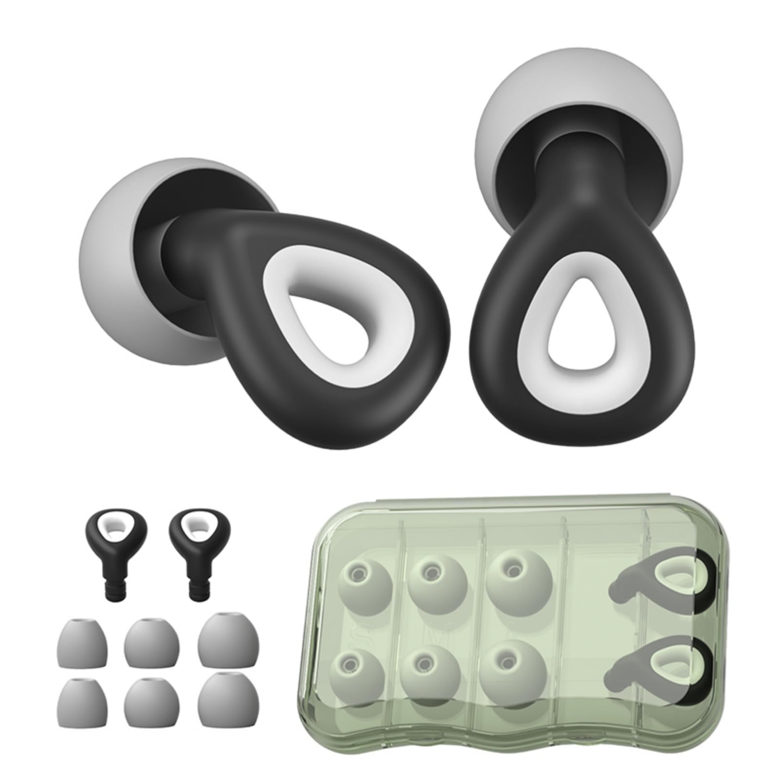 Photo 1 of Dersoud Ear Plugs for Sleeping Noise Cancelling,Soft Silicone Reusable Ear Plugs for Noise Reduction(24dB),High-Fidelity Hearing Protection,Customizable Fit for Sleep,Deep Focus,Concerts & Travel