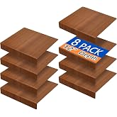 Wire Shelf Covers for Pantry Rack,for All 12" Depth Wire Shelf,Brown 8pcs | Upgrade Flexible Length Adjustment,Heavy-Duty Wire Rack Covers,12.99" W x 12" D,for All 12" Depth Closet Shelving and Pantry