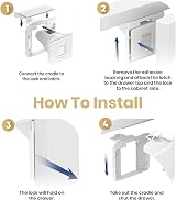Q Lines Magnetic Cupboard Locks 4 Locks 1 Key Baby Safety Adhesive view 6
