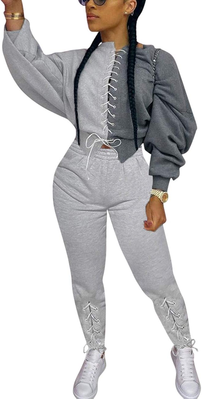 womens gray sweatsuit