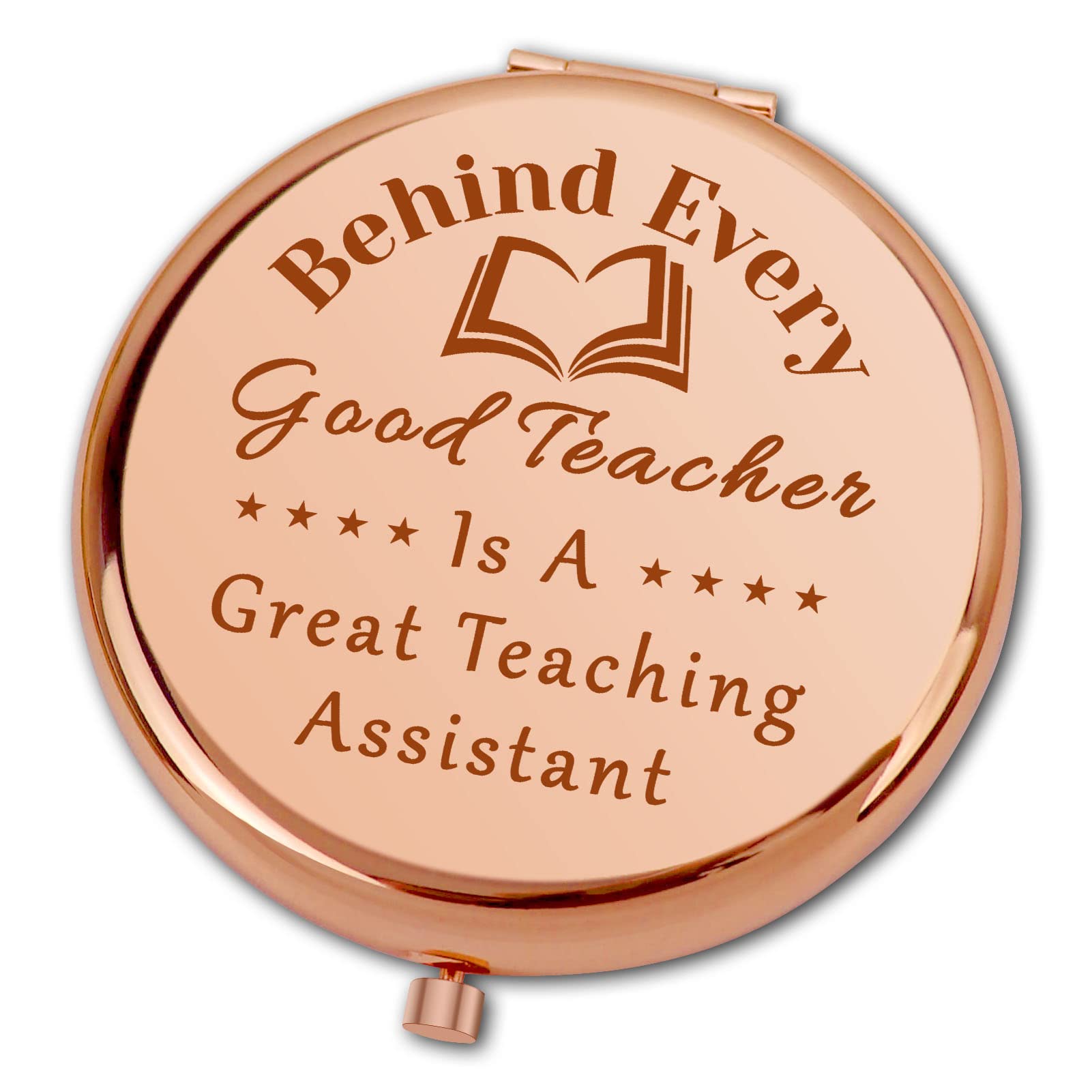 Ximalun Teaching Assistant Gifts for Women Teaching Assistant Appreciation Gifts Compact Makeup Mirror for Her Christmas Birthday Leaving Retirement Gifts Thank You Gifts for Teacher